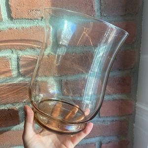 Large Light Brown Transparent Vase